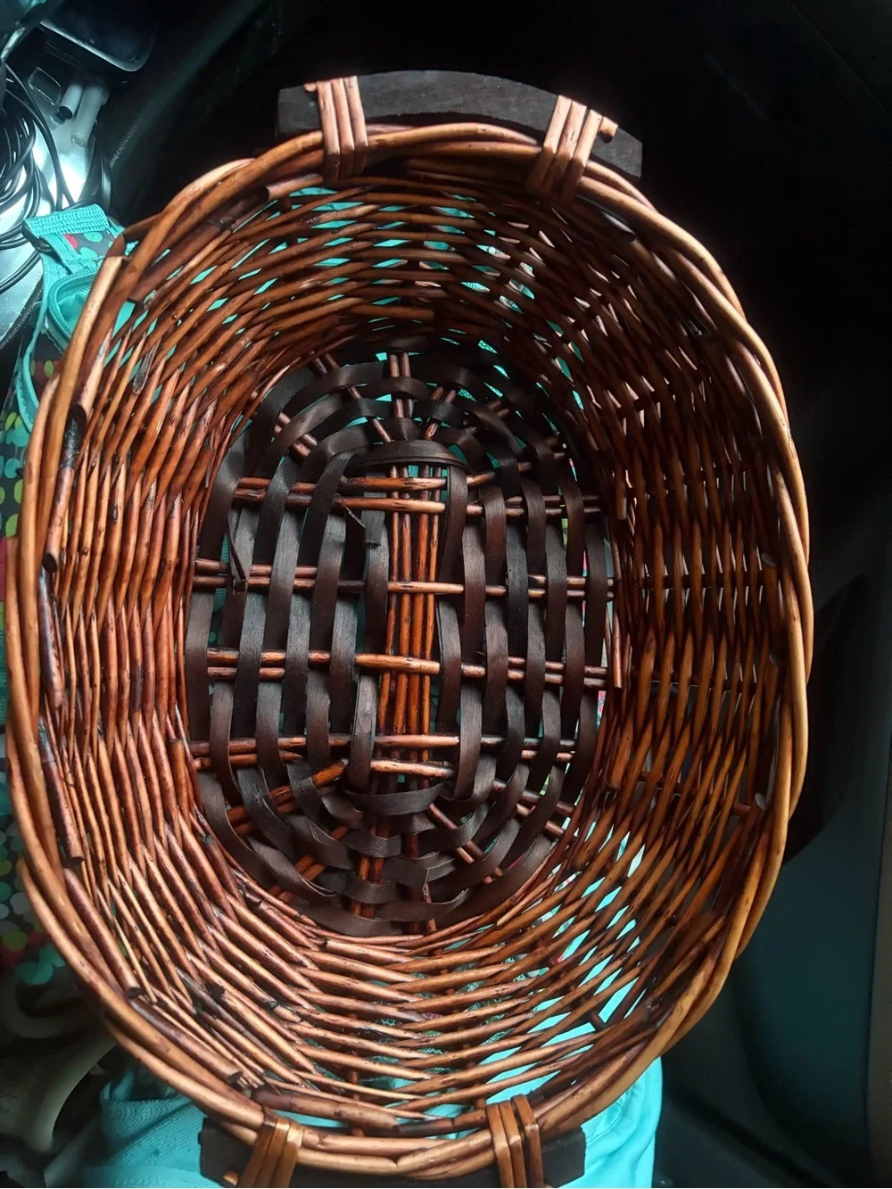 Handwoven Brown Wicker Basket - Home Accents